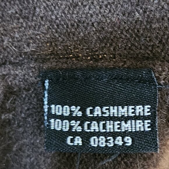 Jones New York Brown 100% Cashmere Button Front Cardigan - Picture 5 of 5